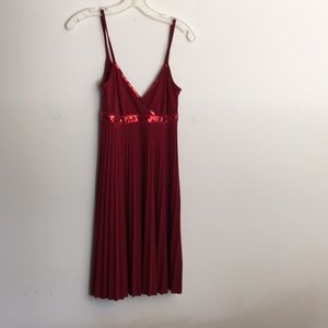 Nikki Mae Red, Sequin Accent. Dress. Size Small
